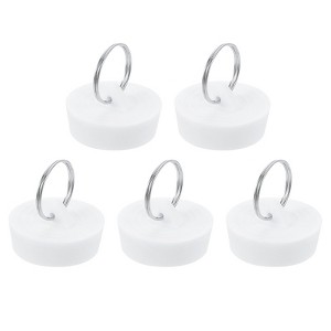 Unique Bargains Bathroom Kitchen Laundry Rubber Hanging Ring Sink Bathtub Drain Stoppers - 1 of 4