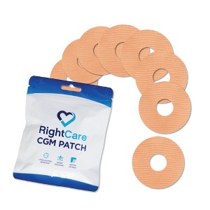 RightCare CGM Adhesive Synthetic Patch for Freestyle Libre, Uncovered Circle, Multiple Colors, Bag of 25 - 1 of 4