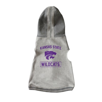 NCAA Kansas State Wildcats Little Earth Pet Hooded Crewneck Football Shirt - XL