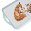 Pimpernel Wrendale Designs Serving Tray with Handles, Bedtime Kiss - Melamine Country Tray with Watercolor Art - Dishwasher Safe Farmhouse Decor - 4 of 4
