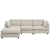 Versatile Upholstered Sectional Sofa, L-Configured Couch with Flipable Chaise - 3 of 4