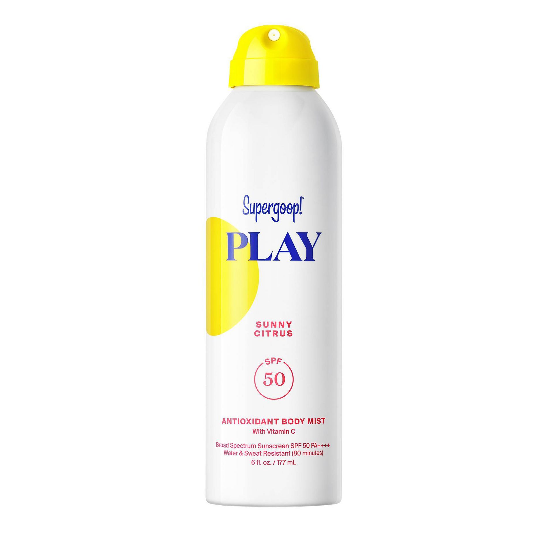Supergoop! PLAY Antioxidant Body Sunscreen Mist with Vitamin C - SPF 50 - Sunny Citrus - 6 fl oz