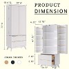 SinCiDo 72" Pantry Cabinet, Kitchen Pantry Storage Cabinet, with 10 Door Shelves & 2 Drawers, Wood Cupboard for Kitchen & Living Room - 2 of 4