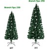 7ft 290 Branches Christmas Tree Easy Setup Bright Spot in Home Decorating for Christmas Night Delightful Decoration for Home Office Party 290 Branch - 3 of 4