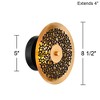 Possini Euro Design Possini Euro Kora 8 1/2" High Black and Gold Leaf LED Wall Sconce Set - 4 of 4