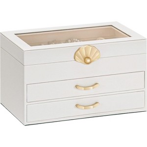 3-Drawer Jewelry Box and Display Organizer for Earrings and Necklaces - 1 of 4