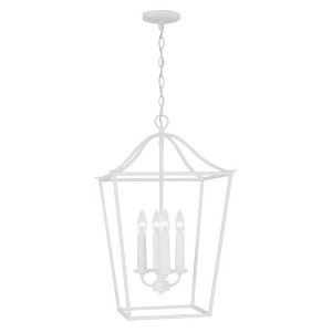 Capital Lighting Grady 4 - Light Chandelier in  Textured White - 1 of 4