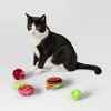 Halloween Multipack Retro Pumpkins and Balls Plush Cat Toy Set - 4pc - Hyde and EEK! Boutique™ - 2 of 3