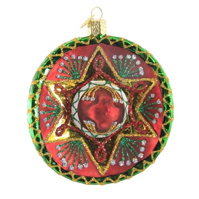 Old World Christmas 4.5 Inch Sombrero Spain Mexico Tree Ornaments