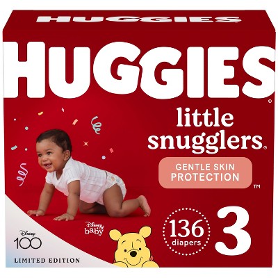 Image of Huggies Little Snugglers Diapers Huge Pack - Size 3 (136ct)