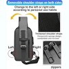 Waterproof Motorcycle Chest Bag,Anti Theft Shoulder Bag Oxford Fabric, Multifunctional For Hiking Outdoor Activities, Versatile Carryall Durable - 3 of 4