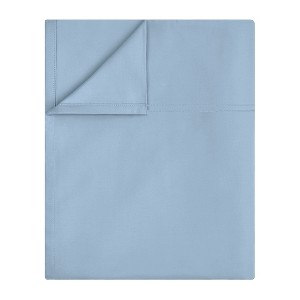 Luxury Flat Sheet Only, 600 Thread Count - 100% Cotton Sateen, Soft, Cool & Breathable by California Design Den - 1 of 4