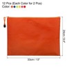 Unique Bargains Waterproof Cloth Zipper Home Office Travel File Bags 12 Pcs - 2 of 4