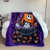 Disney Nightmare Before Christmas Blanket Barrel Lock and Shock Silk Touch Double Sided Throw 46" X 60" Multicolored - 3 of 4