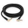 Monoprice Pro Audio Cable - 10 Feet - Black | 1/4 Inch (TRS) Right Angle Male to Right Angle Male 16AWG Cable Cord (Gold Plated) - Premier Series - 2 of 4