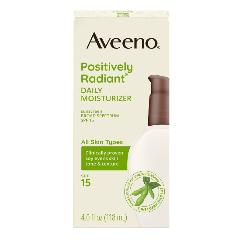 Aveeno Positively Radiant Daily Face Moisturizer - SPF15 - 4oz, 3 of 13