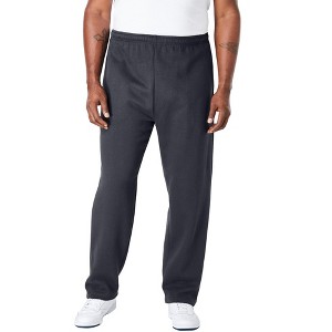 KingSize Men's Big & Tall Fleece Open-Bottom Sweatpants - 1 of 4