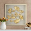 Dahlia Studios Gold Ginkgo Leaf 23 1/2" Square Framed Wall Art - 2 of 4