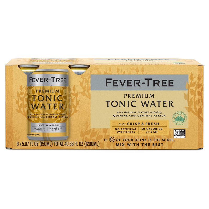 Fever-Tree Premium Indian Tonic Water - 8pk/5.07 fl oz Cans, 1 of 6