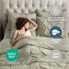 Nestl 9 Piece Comforter Set, Pinch Pleated Bedding Set, Bed in a Bag, Comforter Set with Down Alternative Pillows - 4 of 4