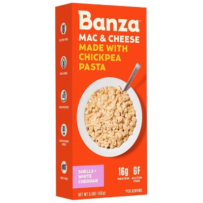 Banza Gluten Free Chickpea Shells & White Cheddar - 5.5oz : Target