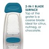 Rachael Ray Stainless Steel Multi Grater with Silicone Handle Marine Blue - 2 of 4