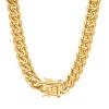 Steeltime Men's stainless steel Miami Cuban chain with box clasp - 2 of 4