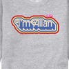 Men's - Barbie - I'm Allen Graphic Fleece Sweatshirt - 2 of 4