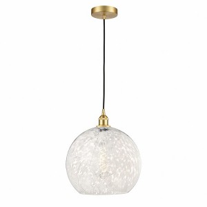 White Mouchette - 1 Light Cord Hung Pendant In Modern Style-16.63 Inches Tall and 13.75 Inches Wide - 1 of 1