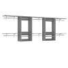 Besiost 154-In Closet Organizer System Wall-mounted with Extendable Hanging Rods - 2 of 3