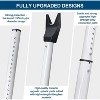 Attop 2 Pack Door Security Bar, Door Stoppers Security bar Security Door Jammer Door Stopper for Apartment,Screen Door Hardware, Gate Lock Bar - 4 of 4