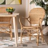 Genna Rattan Dining Chair Set Natural/Brown - bali & pari - 2 of 4