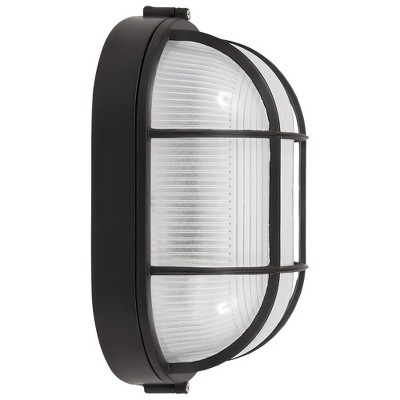Nauticus Black Glass Outdoor Dimmable Wall Light