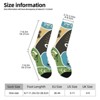 Capoeira Culture Brazilian Motifs Women Printed Crew Socks Funny Funky Socks Soft Polyester Novelty Gifts for Artists Men - 2 of 4