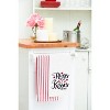 C&F Home Valentine's Day "Hugs & Kisses" XOXO Embroidered Waffle Weave Kitchen Dishtowel - 2 of 4