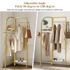 Artloge 68.9" Tall Corner Gold Metal Clothing Rack Freestanding Coat Rack Heavy Duty Clothes Rack Garment with Shelve & Hanging Rod for Home - 4 of 4