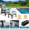 Pellebant Patio Reclining Chair set with Ottoman, Patio Aluminum Reclining Chair with Cushion, Outdoor Conversation Set All Weather Furniture - 4 of 4