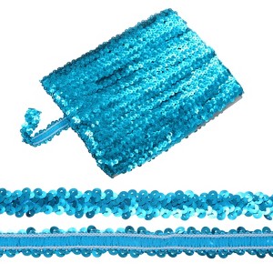 Unique Bargains Elastic PVC Durable Sequins Flat Paillette Sequin Trim 1 Pc - 1 of 4
