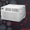 Amana 8000 BTU Digital Window Mounted Air Conditioner and Dehumidifier: Programmable Timer, 8-Way Air Control, Remote - 4 of 4