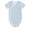 Stellou & Friends Unisex Crossbody Side Snap Bodysuit - Cotton Bodysuit - 3-pk - Blue Stripes & Dots / 18-24 Months - 2 of 3