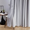 HLC.ME Siena 100% Full Blackout Thermal Insulated Double Layer Window Curtain Drapes Grommet Panels for Bedroom, Set of 2 - 4 of 4