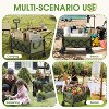 HTUTWOO Beach Collapsible Wagon Cart, Heavy Utility Wagon Cart, 70L Capacity, Heavy Duty 200 lbs - 2 of 4