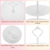 Unique Bargains 3 Tier Dessert Cupcake Stand Cup Cake Holder Tower White - 3 of 4