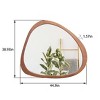 Wooakway 38.93"H 44.9"W Solid Wood Accent Mirror Novelty Wall Mirror Asymmetrical Bathroom/Vanity Mirror - 3 of 4