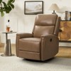 Hilario Fall 30.31''Wide Genuine Leather Swivel Rocker Recliner  Deal of the day | ARTFUL LIVING DESIGN - 2 of 4
