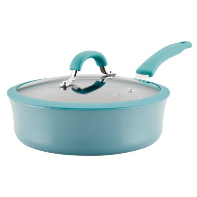 Rachael Ray Cook + Create 8.5 Aluminum Nonstick Frying Pan Agave Blue :  Target