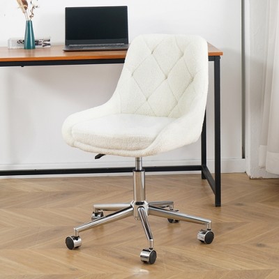 Office Chair, Velvet Upholstered Kitchen Chairs With Chrome Legs Dining Chair, Modern Comfortable Chairs