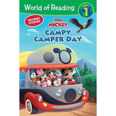 Mickey Mouse Mixed-Up Adventures Campy Camper Day - (World of Reading) (Paperback)