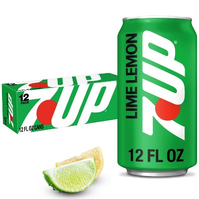 7UP Lime Lemon Soda - 12pk/12 fl oz Cans: Non-Caffeinated