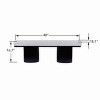 48" Versatile Gray Boucle Upholstered Bench with Chunky Legs, End of Bed Ottoman Bench for Bedroom, Living Room, Entryway, or Dining Room-Tanpinhause - 4 of 4